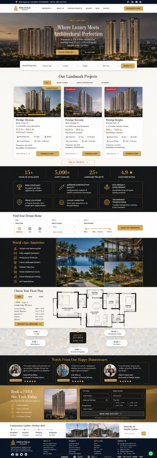 Real Estate Website Design by Venture Vault Hub